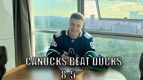 Vancouver #Canucks Beat Anaheim Ducks 8-5! Horvat, Pettersson, Miller, Joshua & Kuzmenko Hat Trick!