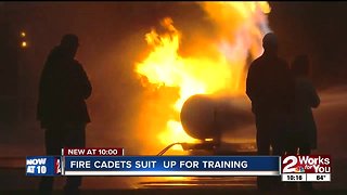Tulsa fire cadets suit up for major training