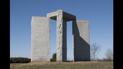 GEORGIA GUIDESTONES BLOWN UP