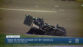 Man in wheelchair hit by driver in Phoenix