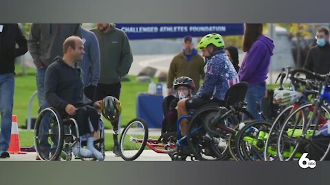 Adaptive athletes compete in a paratriathlon and learn how to paddleboard at the CAF Multisport Clinic