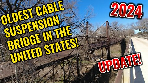 The Oldest Cable Stay Suspension Bridge in America See it Before it's Gone!