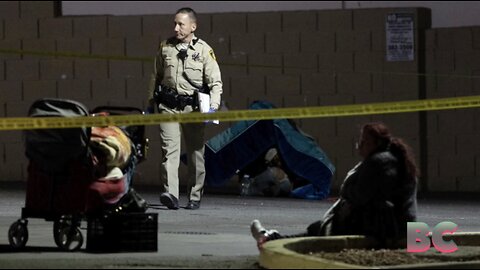 Las Vegas police search for suspect after 5 homeless people are shot, killing 1