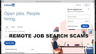 Remote Job Search Scams