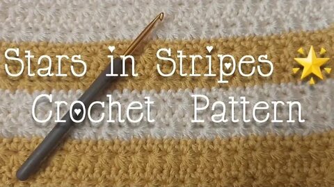 Crochet Stitch Patterns (Episode 1) STARS in STRIPES. Beautiful Texture! Crochet Tutorial