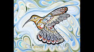 Corinna English Art, Native American Hummingbird
