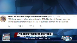 Pima Community College lockdown cleared, suspect in custody