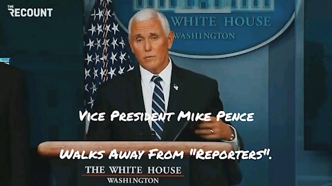 Vice President Mike Pence Doesn't Answer Questions.