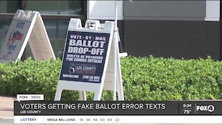 Fake ballot error text