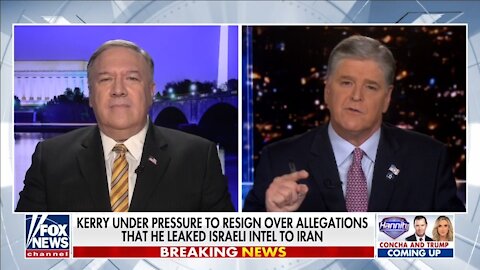 Pompeo Slams Kerry: 'When I was Briefing Trump, Kerry Was Briefing Zarif'