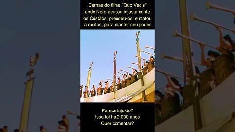 "Quo Vadis" cenas em que os cristãos são massacrados #shorts