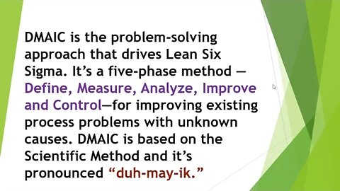 DMAIC – The 5 Phases of Lean Six Sigma