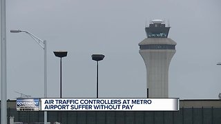 Air traffic controllers at Detroit Metro Airport hit hard by government shutdown