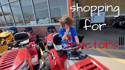 Looking at tractors at the home depot / Autism in the real world