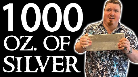 Coin Shop Owner Shows Me the 1000 Oz Silver Bar - INSANE!