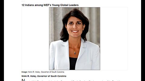 NIKKI HALEY the WEF's presidential candidate