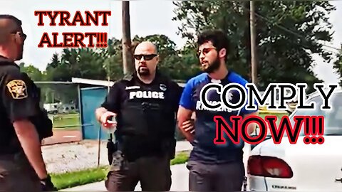 Police get SALTY when citizen informs them of his rights!!