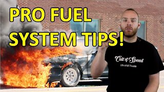 setting up a race car fuel system
