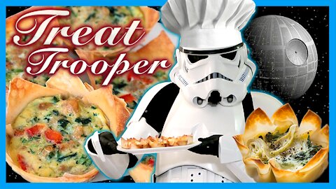 STORMTROOPER COOKS UP CRISPY WONTON QUICHE CUPS & SWEET OR SAVORY WONTON CHIPS