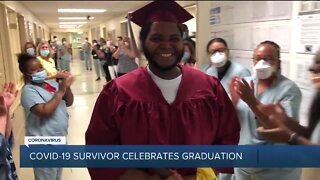 Metro Detroit teen celebrates high school graduation and beating COVID-19