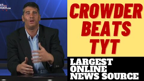 LOUDER WITH CROWDER TOPS TYT IN SUBS ON YOUTUBE