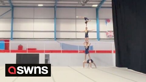 World's best gymnasts show off skills with gravity-defying routines