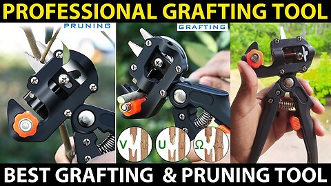 2-in-1 Professional Garden Grafting Tool Kit with a ZIPPER _ Multipurpose Gardening Tool