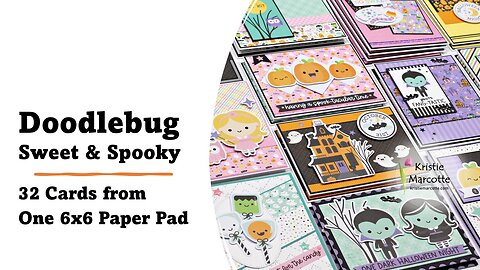Doodlebug Design | Sweet & Spooky | 32 Cards One 6x6 Paper Pad