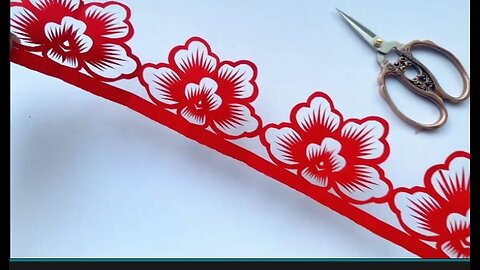 Amazing paper flower cutting