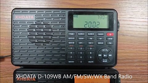 XHDATA D-109WB AM/FM/SW/WX Band Radio - A quick look. New features. On sale soon.