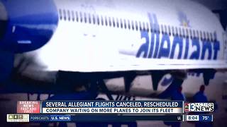 Nearly 2 dozen Allegiant flights coming to or from Las Vegas canceled, rescheduled