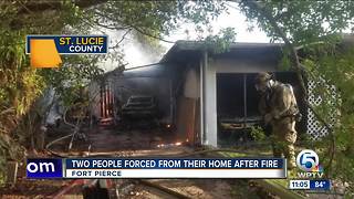 Fort Pierce fire displaces 2 people