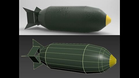 Avia Bomb 3D Model Lowpoly