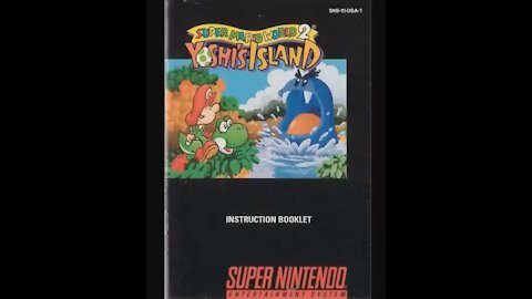Super Mario World 2 Yoshi's Island - Game Manual (SNES) (Instruction Booklet)