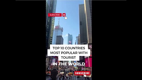 top 10 countries most popular with tourism in the world #trending #shorts #mostpopular #tourism