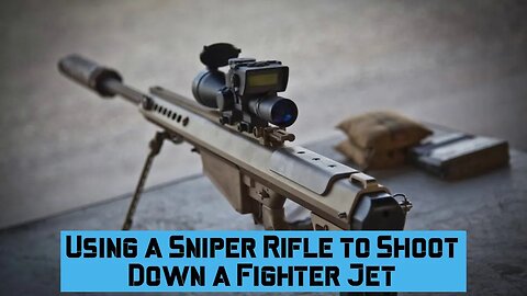 Using a Sniper Rifle to Shoot Down a Fighter Jet #sniper #f22 #f35 #su27 #f16 #j20