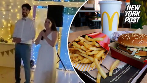Newlyweds dubbed 'cheap' for serving guests huge McDonald's spread at wedding