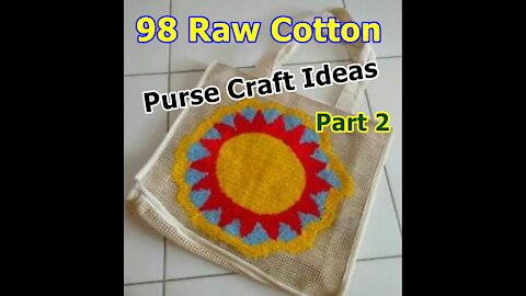 98 Raw cotton bag craft ideas - Part 2