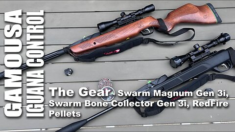 Gamo Iguana Control! The Gear - Swarm Magnum Gen 3i, Swarm Bone Collector Gen 3i, RedFire Pellets
