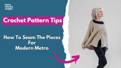 Learn How to Seam all the Pieces for the Modern Metro Sweater