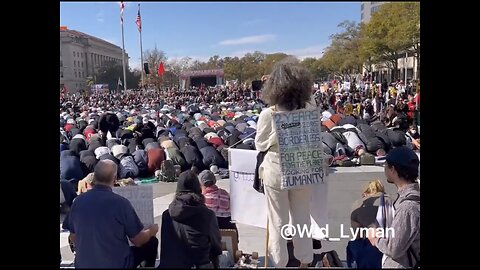 AMERICA FREEDOM PLAZA🇰🇼🏤📯BECOMES A PLACE OF WORSHIP FOR PRO- PALESTINE PROTESTERS🇰🇼📯🐚💫