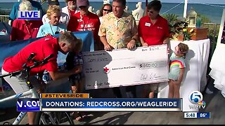 Steve's Ride: Costa d'Este donates $1,250 to the Red Cross