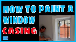 How to paint a window casing. painting a window casing.