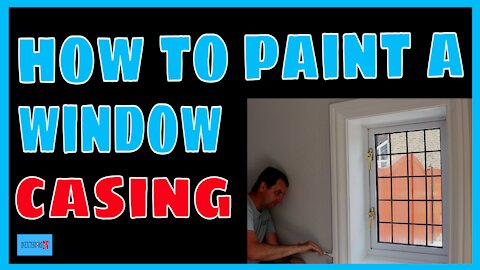 How to paint a window casing. painting a window casing.