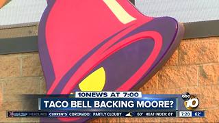 Taco Bell backing Roy Moore?