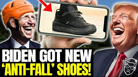 White House STRAPS Mysterious New 'BOAT ANCHOR' Shoes To Biden With TIRE TREDS on Sole | Full PANIC