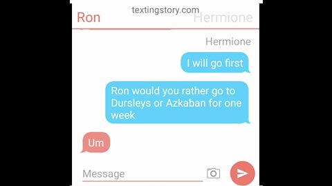 Harry potter || Texting story || Would you rather