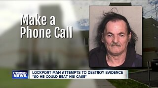 Lockport sex offender attempts to destroy evidence while behind bars