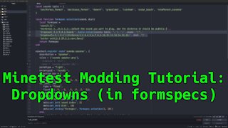 Minetest Modding Tutorial: Dropdowns (in formspecs)