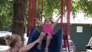 I told you I don't like slides mom!